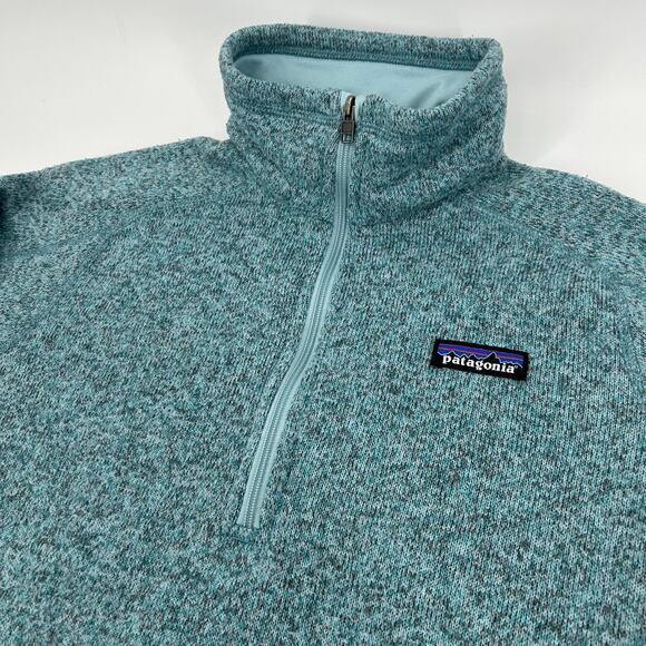 Women's Patagonia Better Sweater Quarter 1/4-Zip Pullover Fleece Sweatshirt Sz M - Picture 2 of 6
